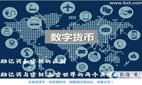 助记词和密钥的区别

助记词与密钥：加密世界的两个关键概念解析